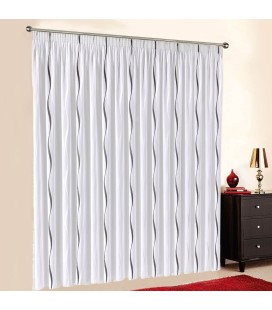 Gardine nach Maß "Voile", Automatik-Faltenband