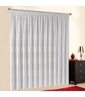 Gardine nach Maß "Voile", Automatik-Faltenband