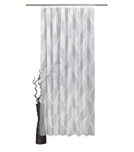 Gardine nach Maß "Voile", Automatik-Faltenband