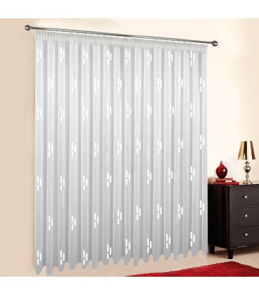Gardine nach Maß "Voile", Automatik-Faltenband