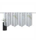 Scheibengardine nach Maß, Design: "Ähre" (grün)